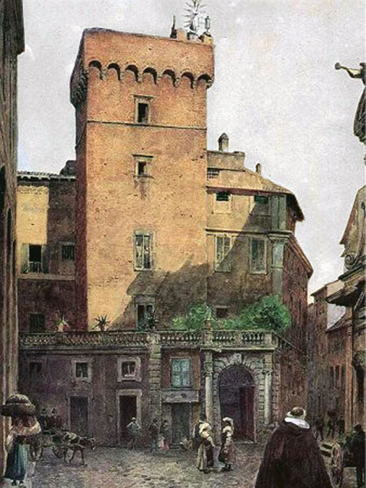 Ettore Roesler Franz, Torre dei Frangipane ou della Scimmia